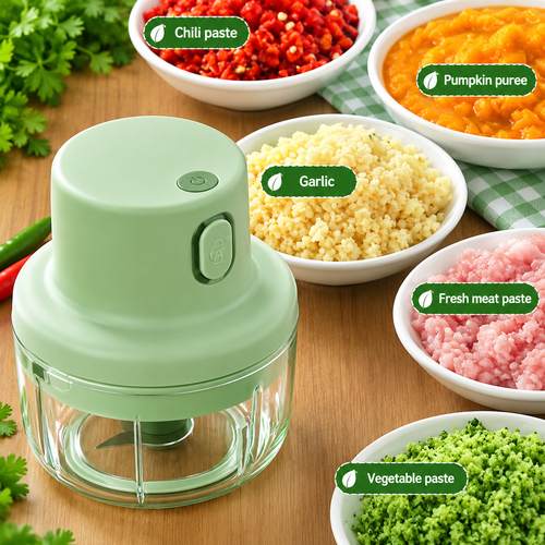 250ml USB Rechargeable Mini Food & Vegetable Chopper