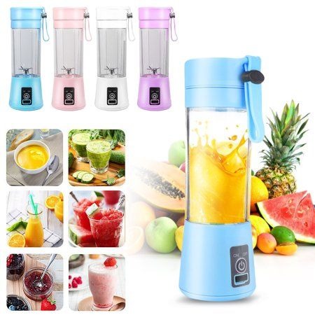 380ml Portable USB Mini Juicer Blender – 6 Blade Smoothie Maker