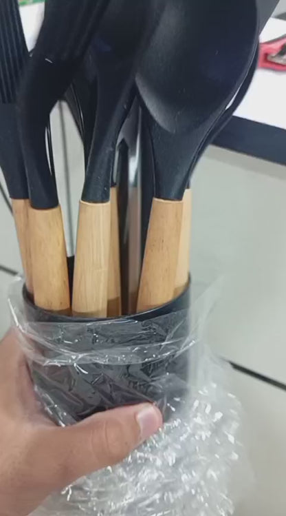 Non-Toxic Kitchen Utensil Set – Heat Resistant Tools