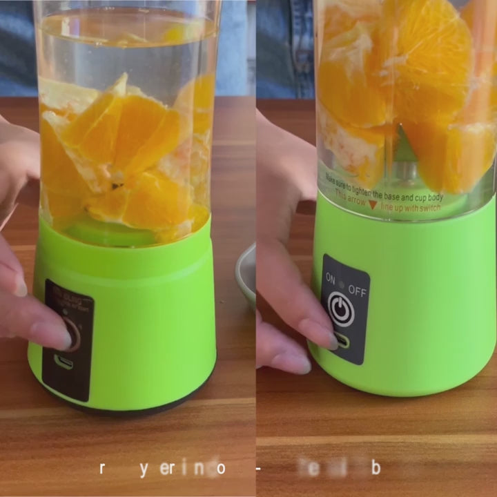 380ml Portable USB Mini Juicer Blender – 6 Blade Smoothie Maker